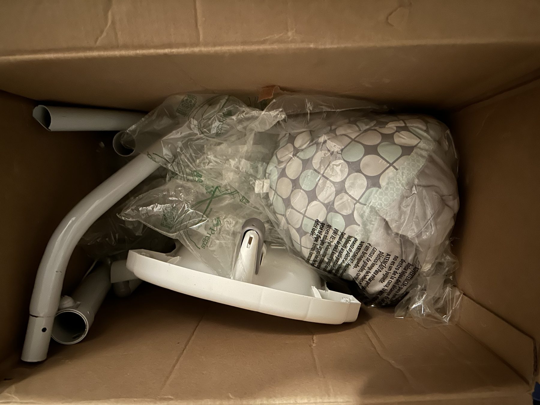 Fisher-Price Sweet Surroundings 12.25-in Teal and Gray Upholstered Kids Rocking Chair